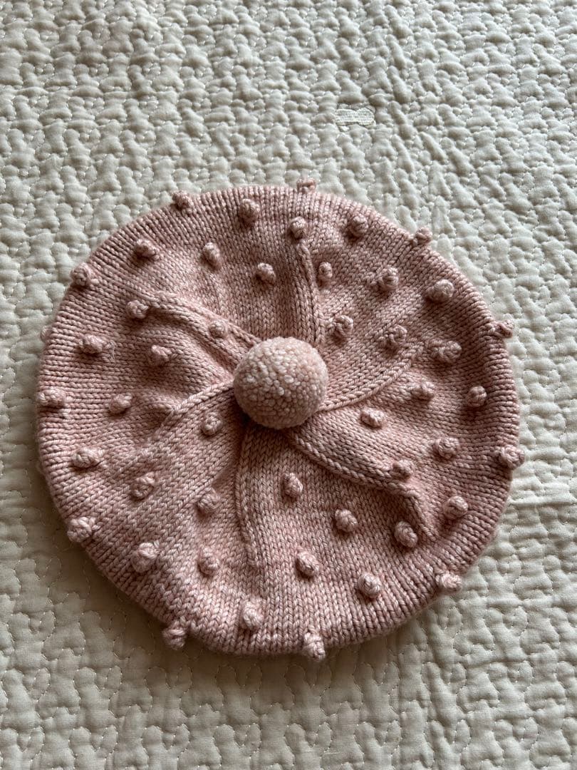 Misha & Puff ピンク ベレー帽 4-6y