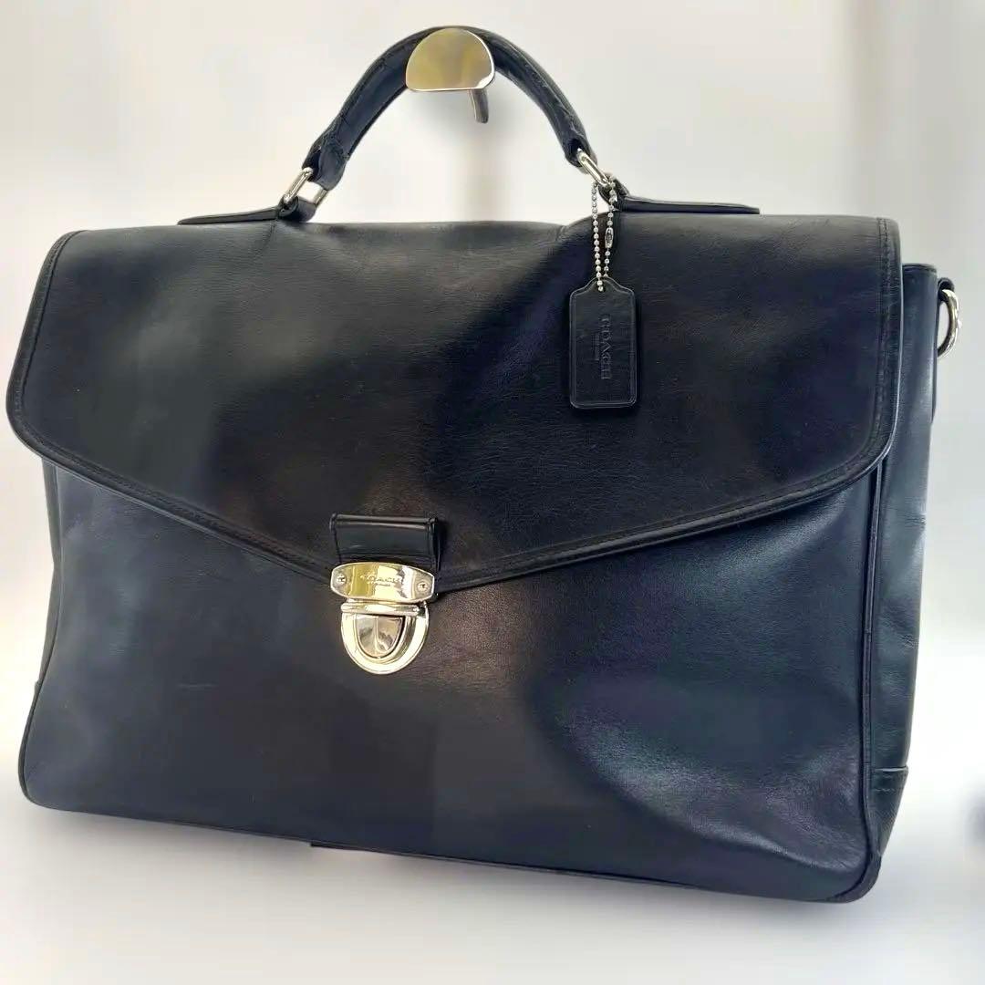 COACH オールドコーチ USA製 グローブレザー 2WAY ショルダー付