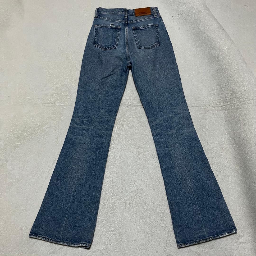 MOUSSY MVS FLARE 24 インディゴ コットン フレア ロング丈