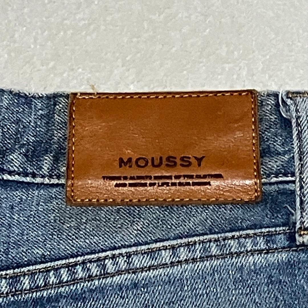 MOUSSY MVS FLARE 24 インディゴ コットン フレア ロング丈