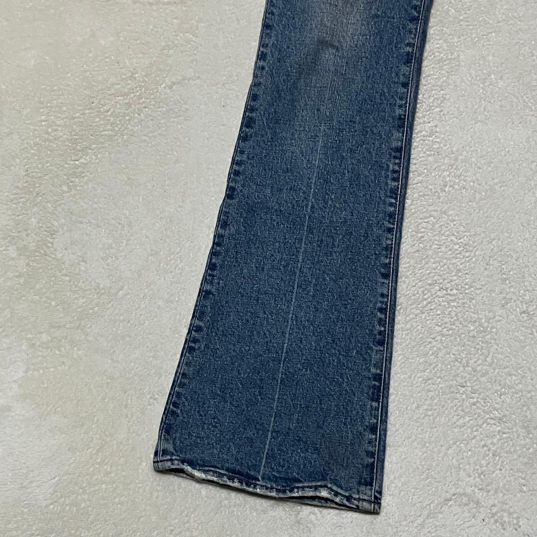 MOUSSY MVS FLARE 24 インディゴ コットン フレア ロング丈