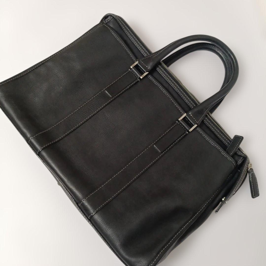 土屋鞄 プロータ 本革レザー ビジネスバッグ ブラック 美品