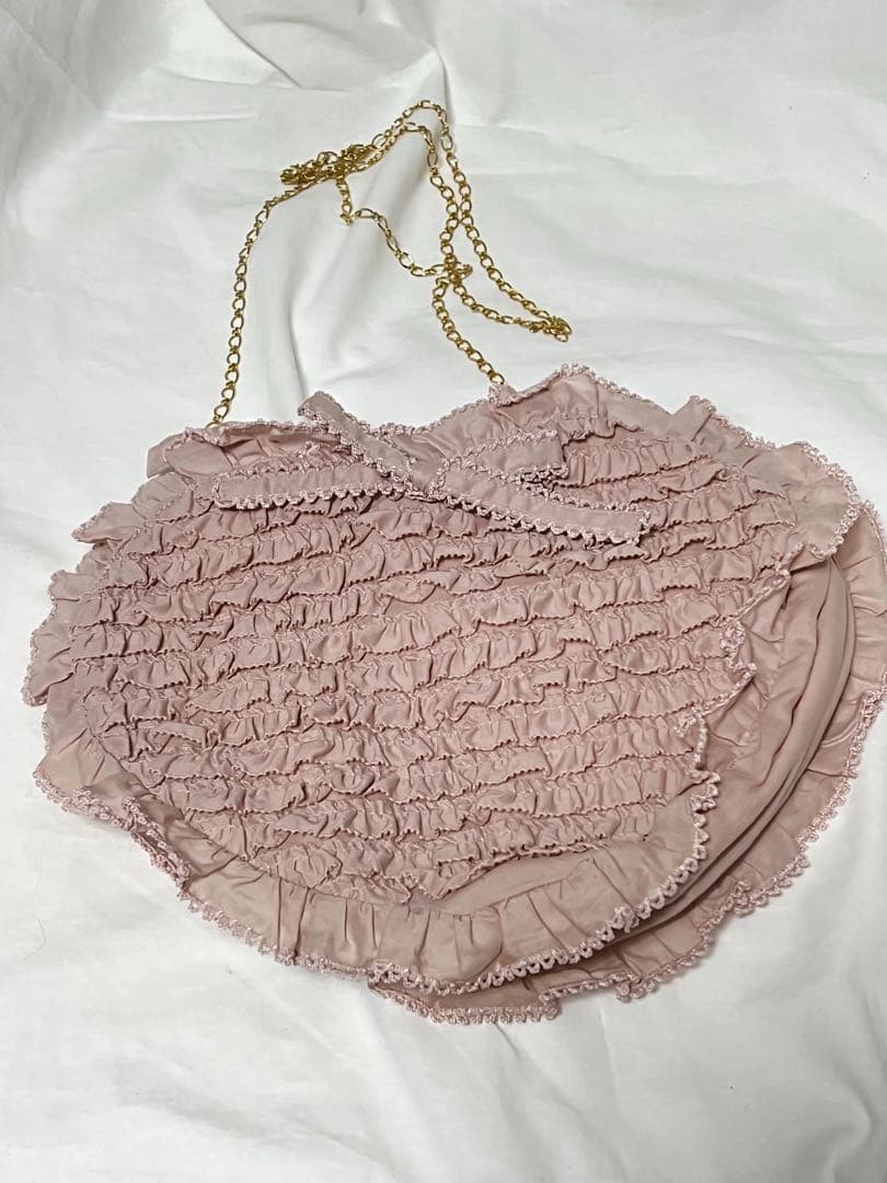 匿名配送/新品未使用 ピンクハウス ピコフリル ハートポシェット ピンク