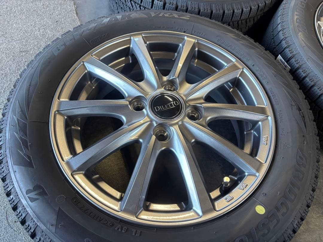 各種軽自動車　ブリザックVRX2 155/65R14 ホイールセット