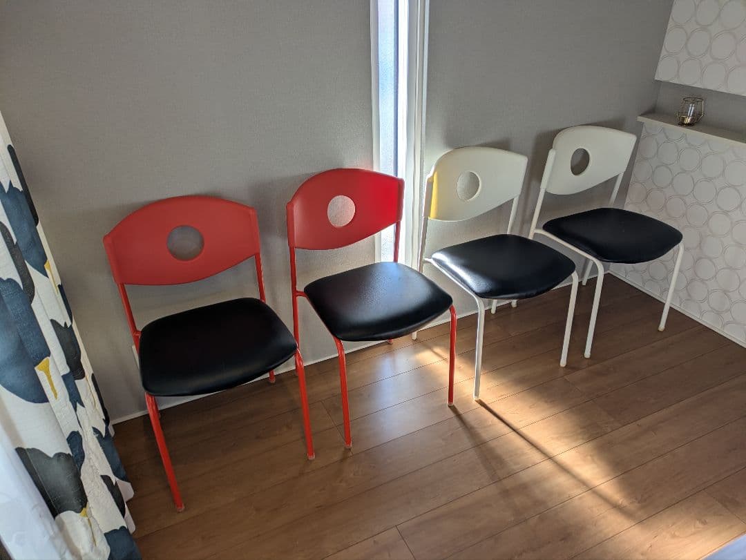 【OLD IKEA】イケア STOLJAN ストルヤン 2脚セット レッド