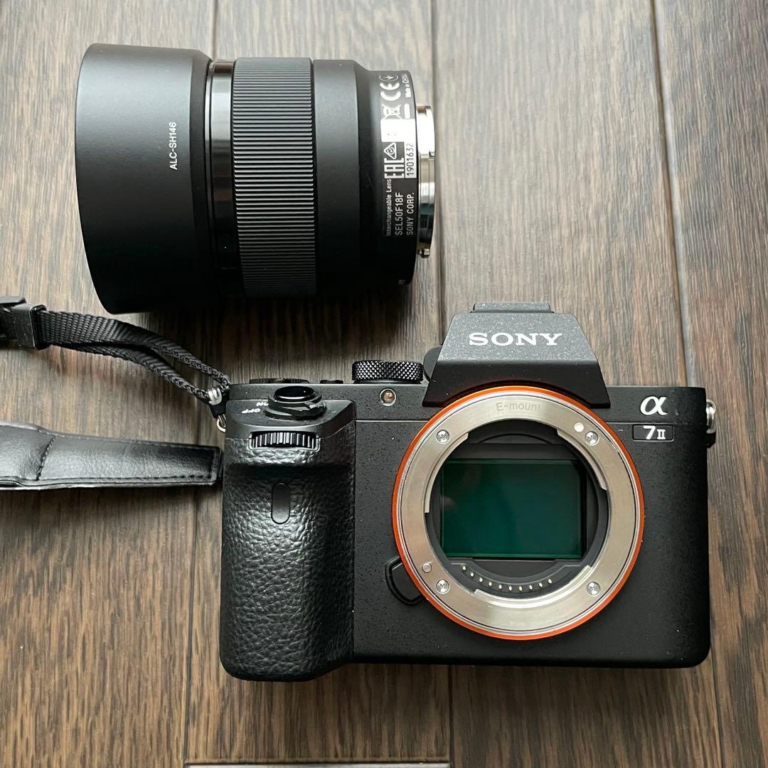 SONY α7Ⅱ 本体 ILCE-7M2 + 単焦点レンズ + カメラバッグ