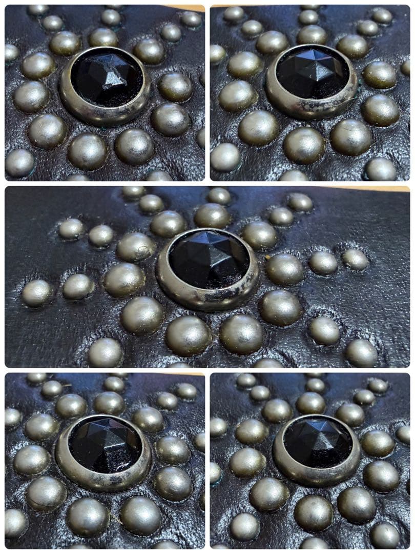 ⭐️美品⭐️HTC⭐️オーバルスティングレイ⭐️ブラックレザー&ブラックストーン⭐️36