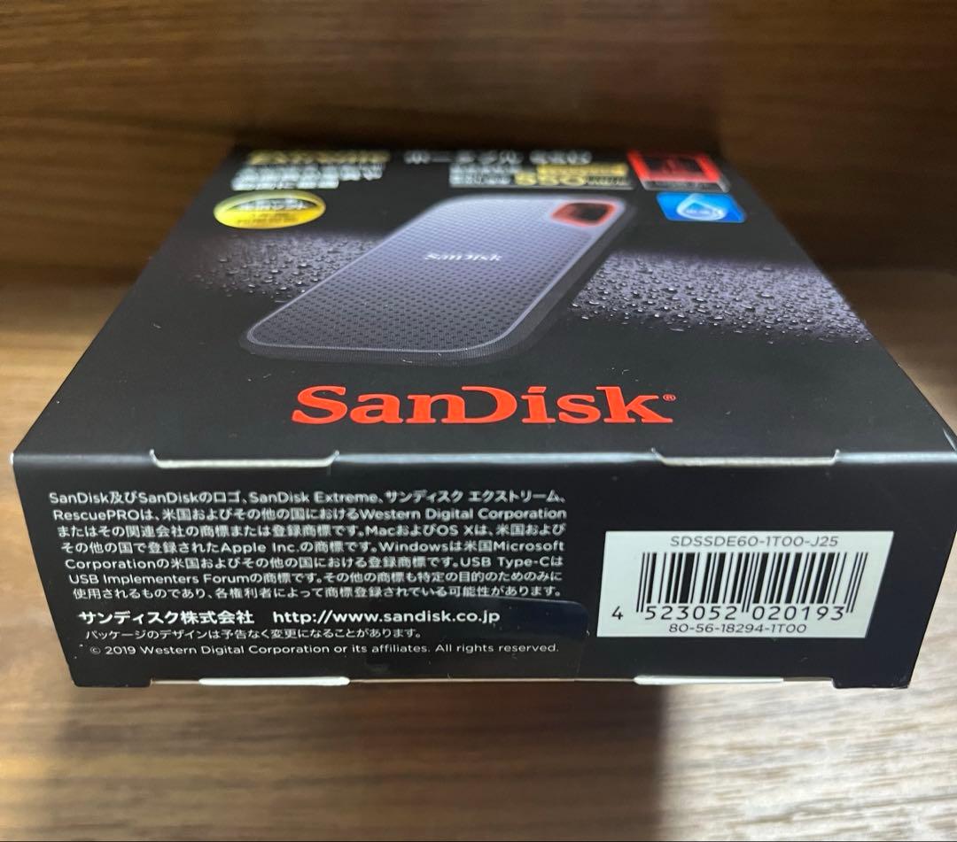 (未使用品)SanDisk SDSSDE60-1T00-J25 Extreme