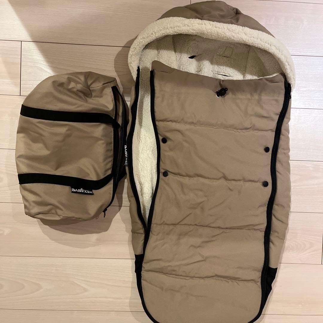 ベビーゼンフットマフ/ベージュ/ベビーカー防寒具