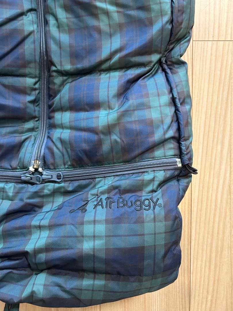 AIRBUGGY エアバギー ダウンフットマフ 2個セット 双子 チェック柄