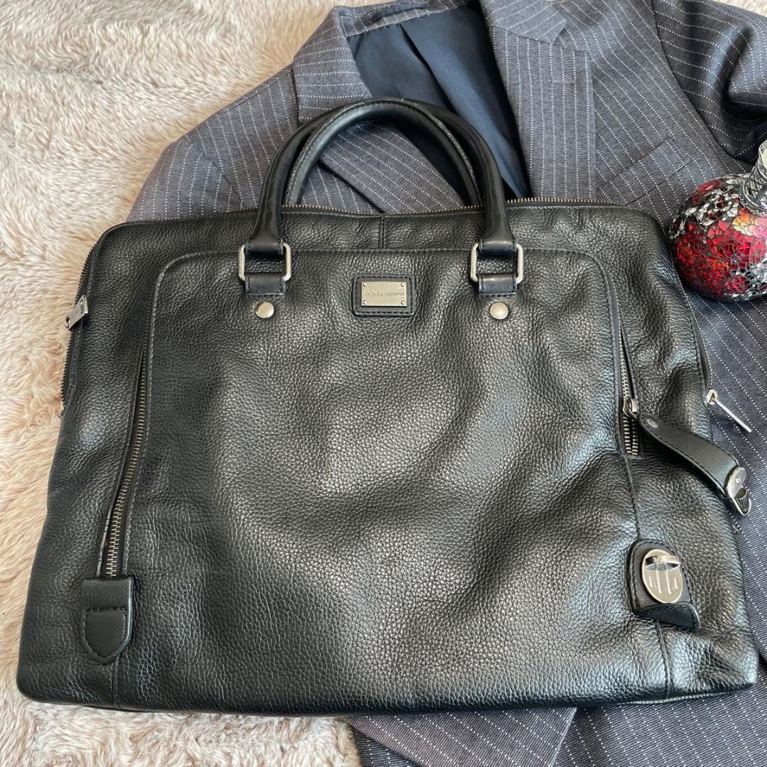 DLOCE & GABBANA ドルチェ＆ガッバーナ　オールレザーブリーフケース
