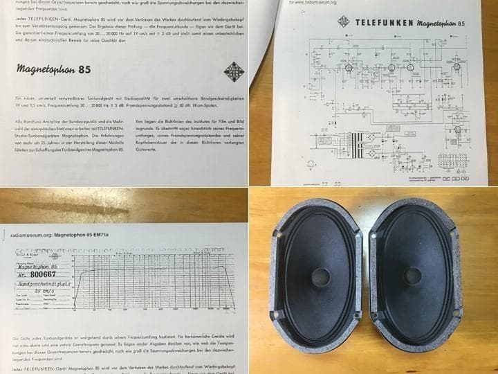 Telefunken ビンテージ録音モニタースピーカー 高解像度・高能率　ペア
