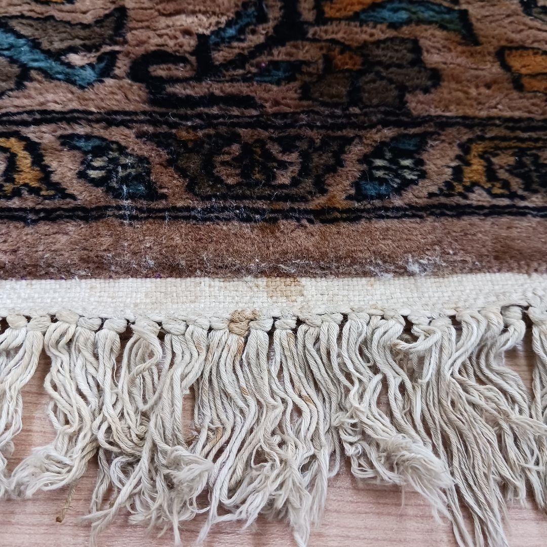 Y3075 パキスタン絨毯 ウール 手織り 181×122㎝ トライバルラグ