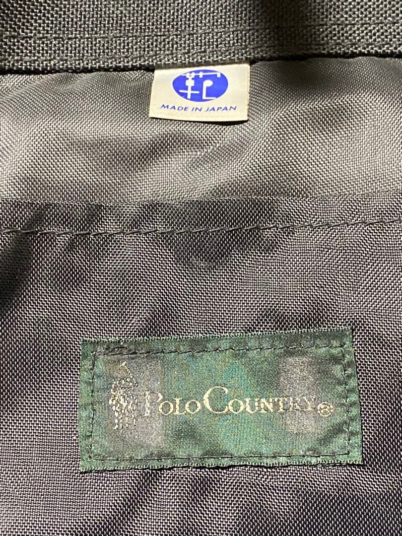 超希少　日本製ポロカントリー　Ralph Lauren　メッセンジャーバック　黒