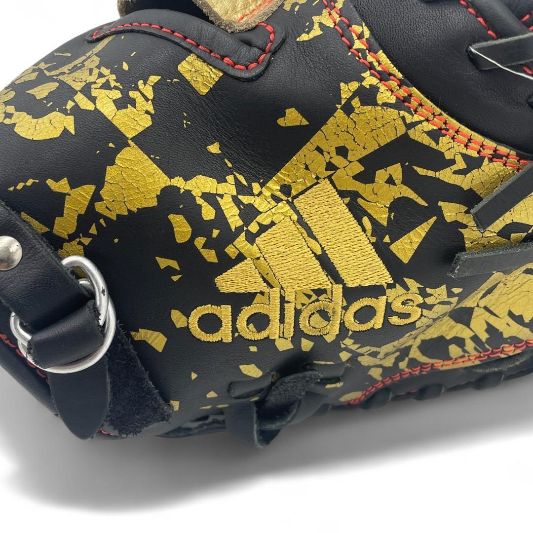 【adidas 】軟式キャッチャーミット 黒/金