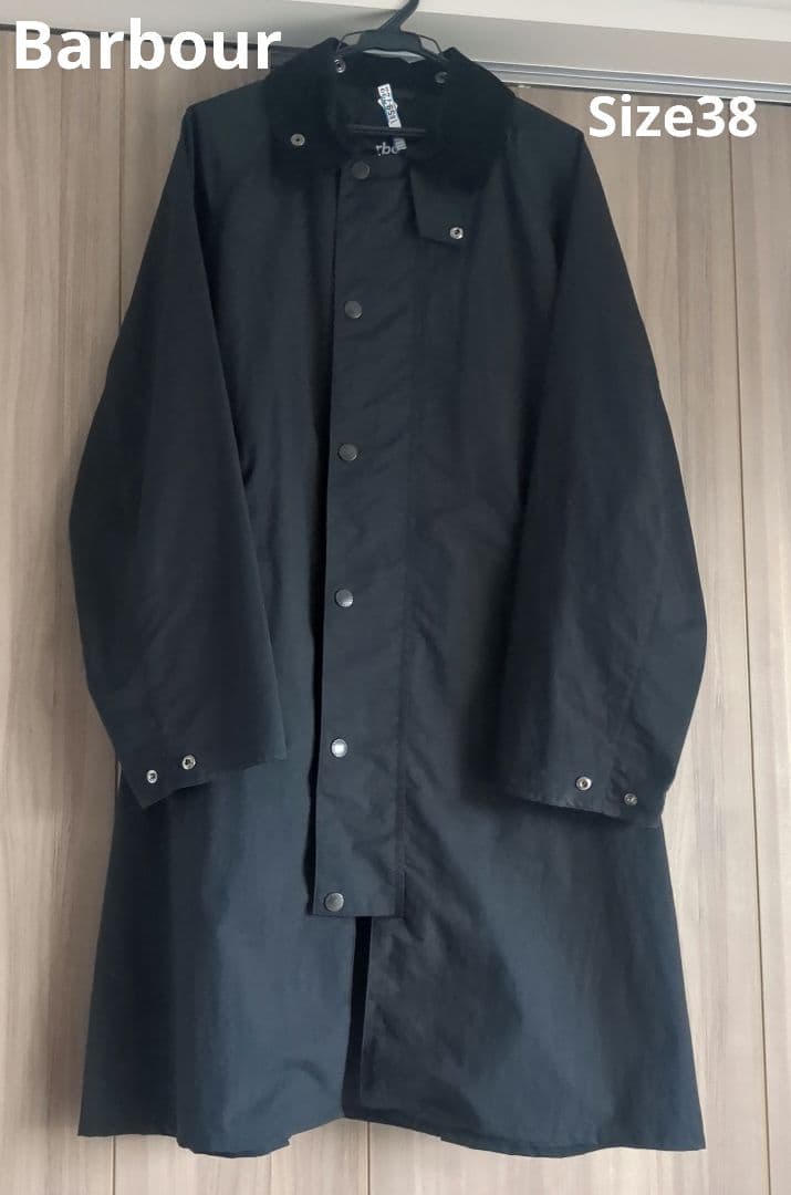 Barbour エクスモア ナイロン ミドルレングス　コート　38
