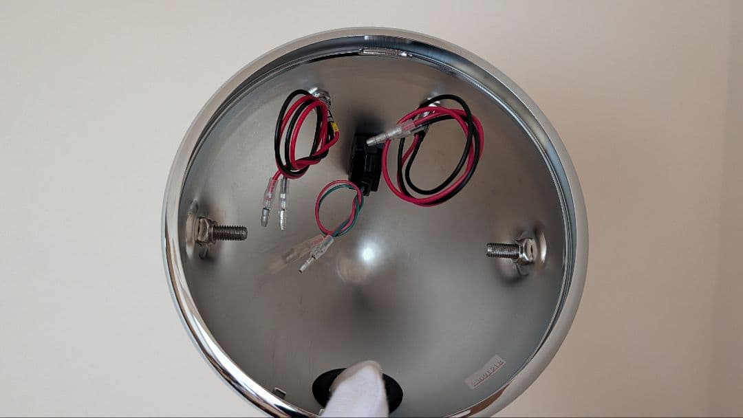 ペイトンプレイス ヘッドライトケース DP88-P メッキ SR400