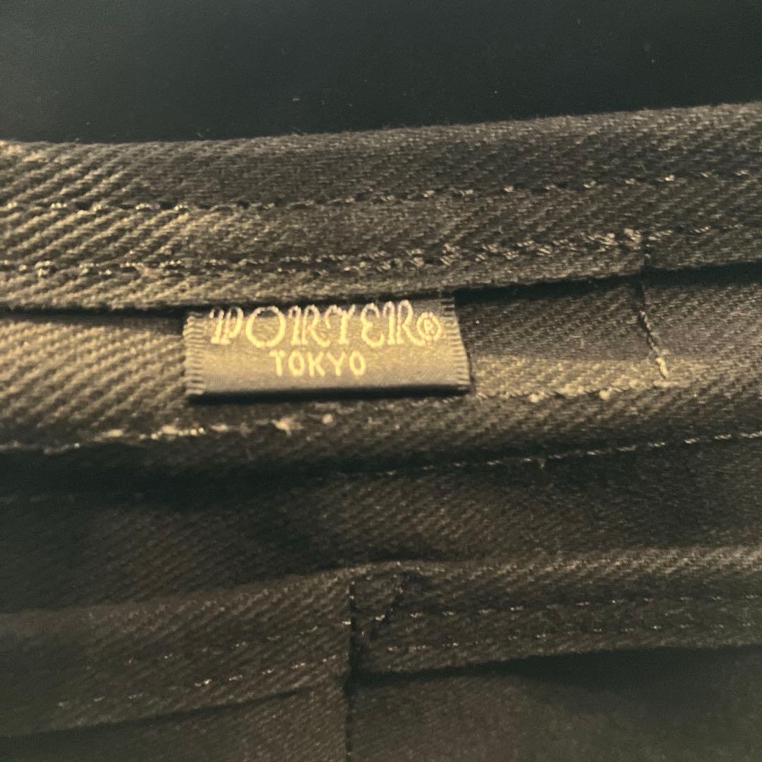 PORTER メッセンジャーバッグ ブラック キャンバス