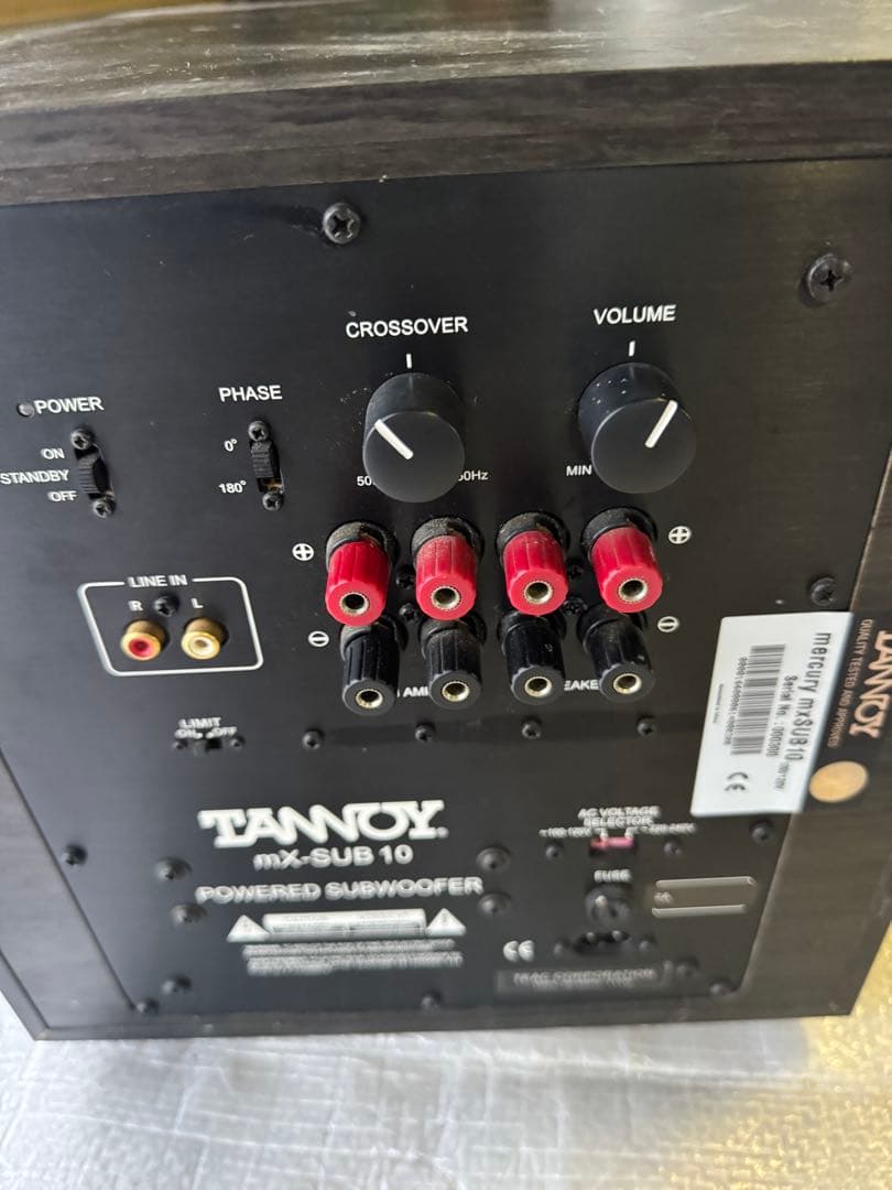 TANNOY タンノイサブウーハー　Mercury mXSUB10