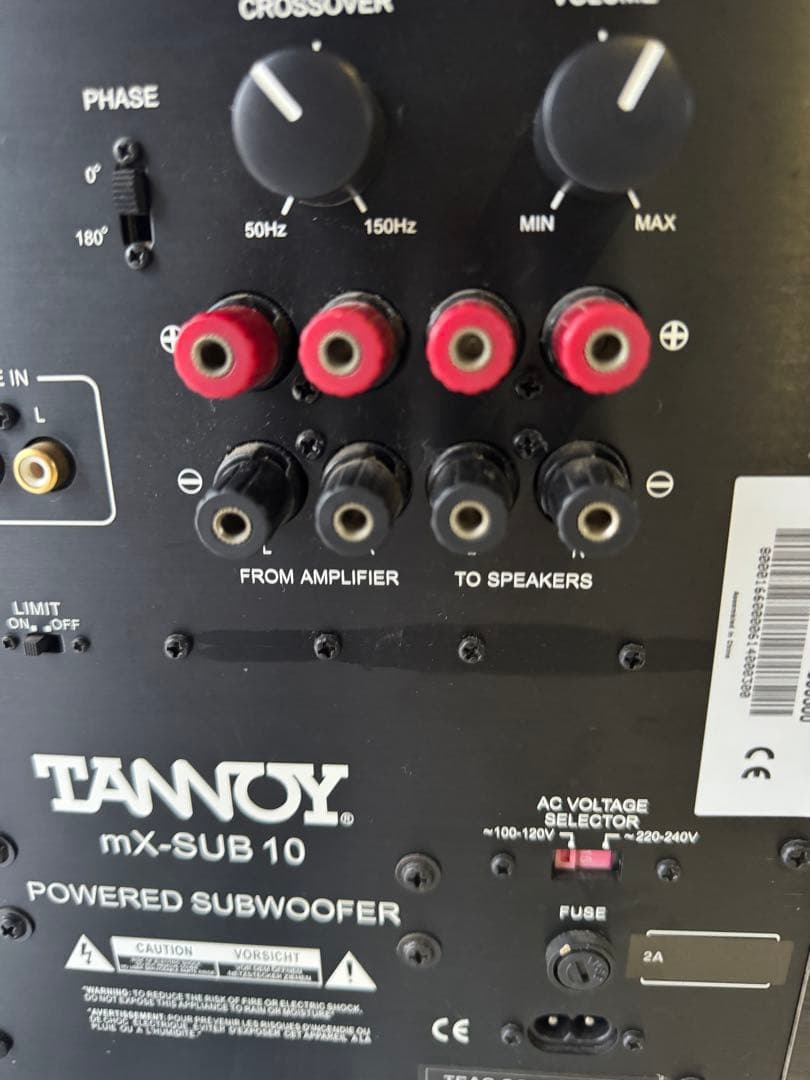 TANNOY タンノイサブウーハー　Mercury mXSUB10