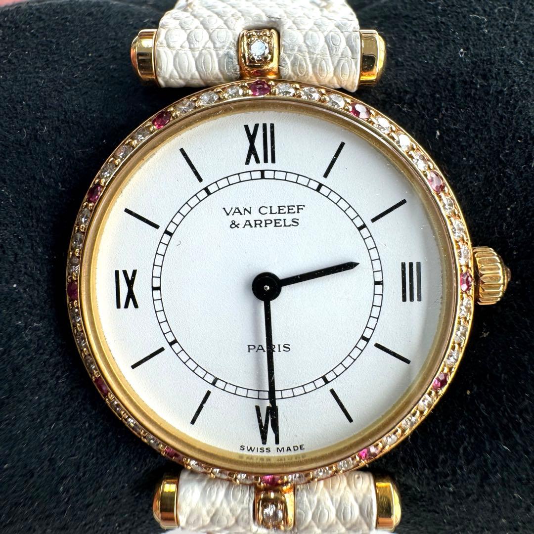 victorianヴァンクリーフ　VCA 750 ダイヤモンド&ルビー時計
