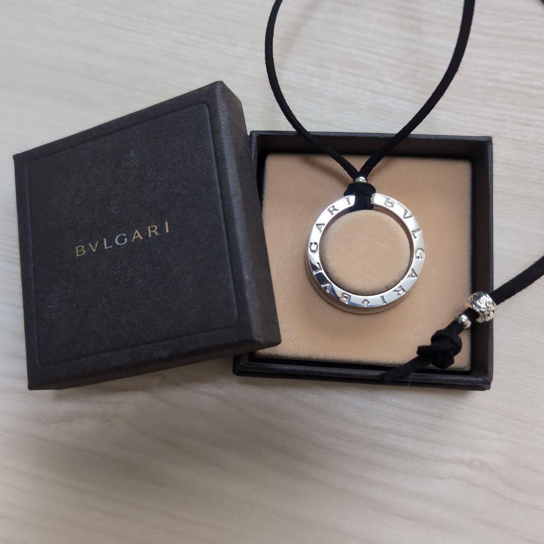 美品 BVLGARI ブルガリ シルバーキーリングチョーカー ボックスケース付