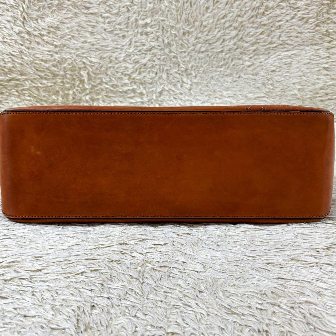 【美品】ベルルッティ トゥジュール ミニ カリグラフィ スクリットレザー 茶色