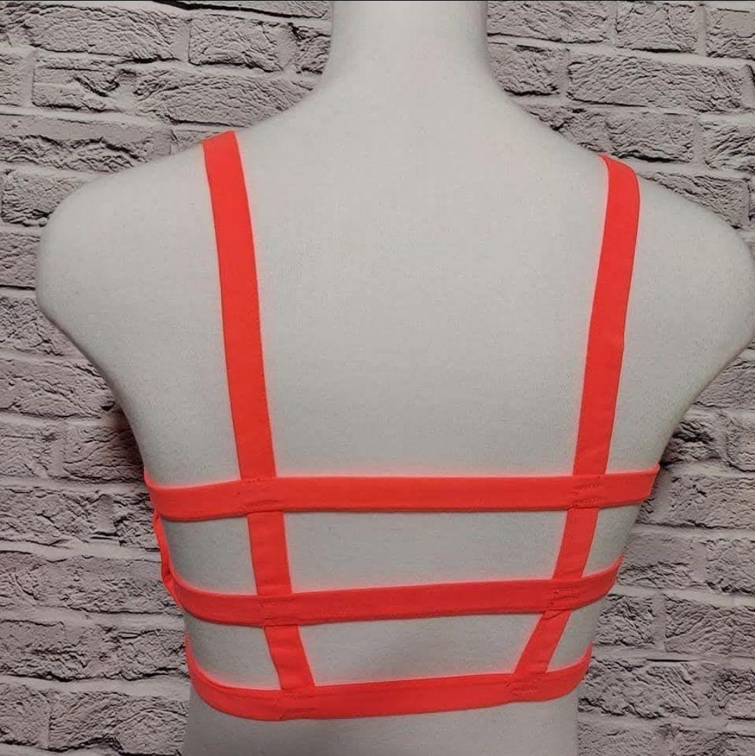 後ろ美人 お洒落 スポーツブラ ブラトップ 格子 ダンス ヨガ 衣装 黄色 F