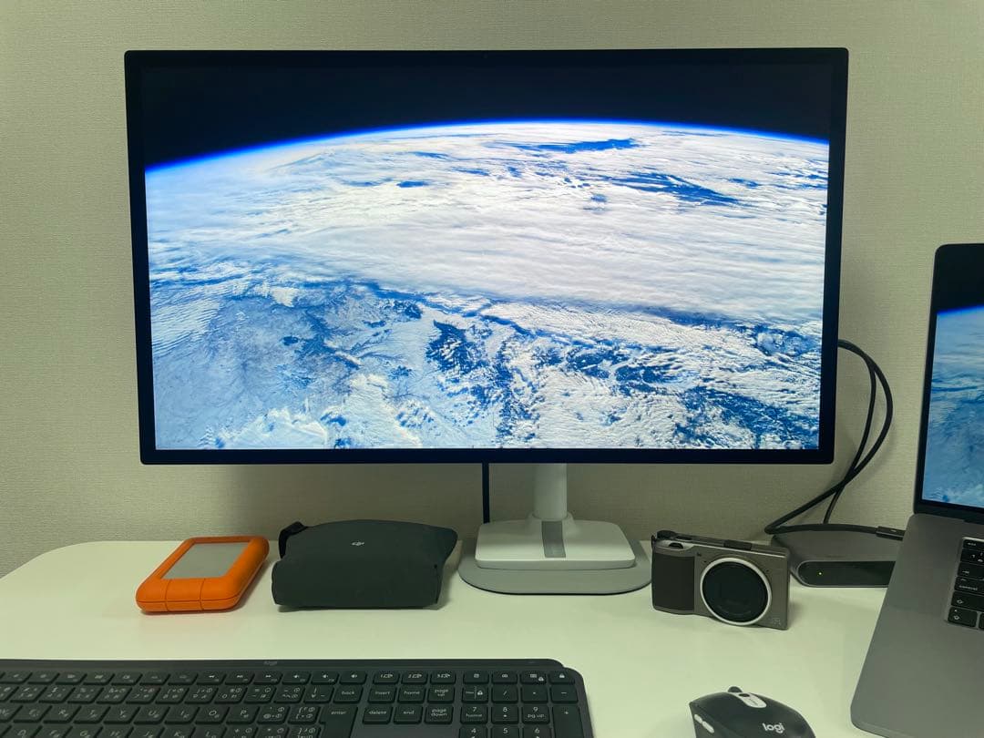 YK4点セットAppleStudioDisplayモニターアームキーボード