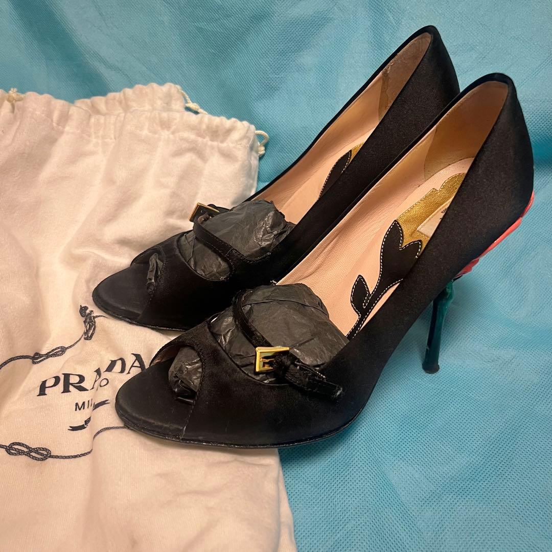 PRADA プラダ 花 パンプス