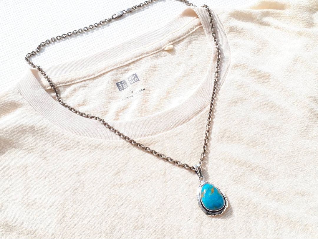 最終※シルバー925 ターコイズ トップ ナバホ ジュエリー インディアン