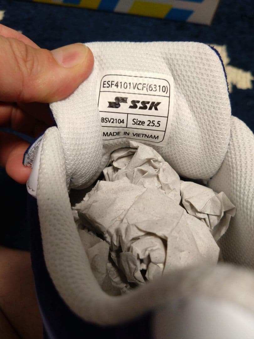 ハ*ネ様 SSK プロエッジ野球スパイクMC-VC-R ブルー/ホワイト 25.