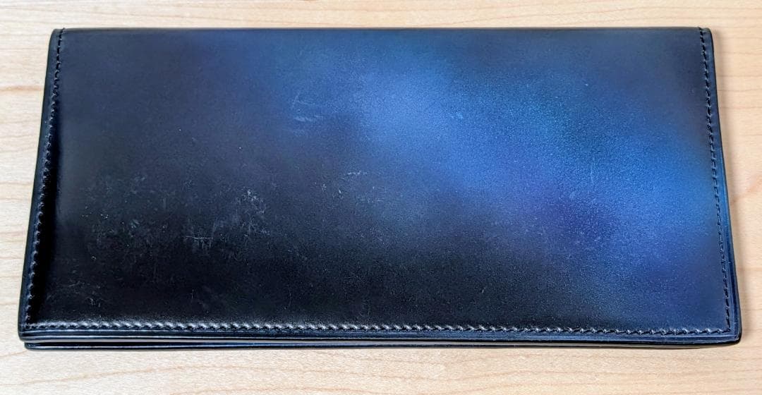 YUHAKU コードバン 長財布 特注カラー 幻影