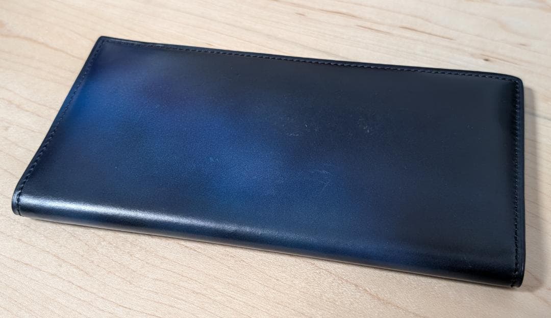 YUHAKU コードバン 長財布 特注カラー 幻影