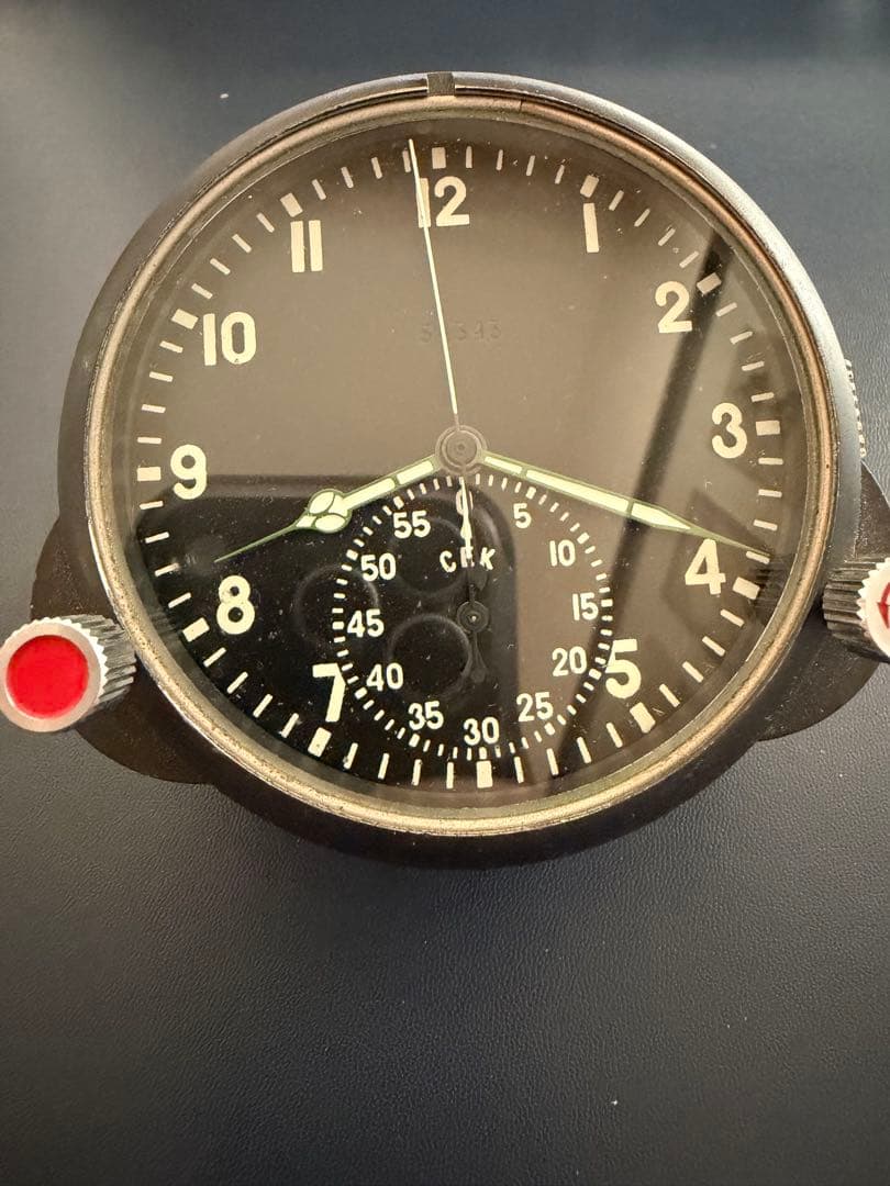 MiG 1970年製 ソビエト軍 ソ連　航空機 コックピット 時計 赤軍