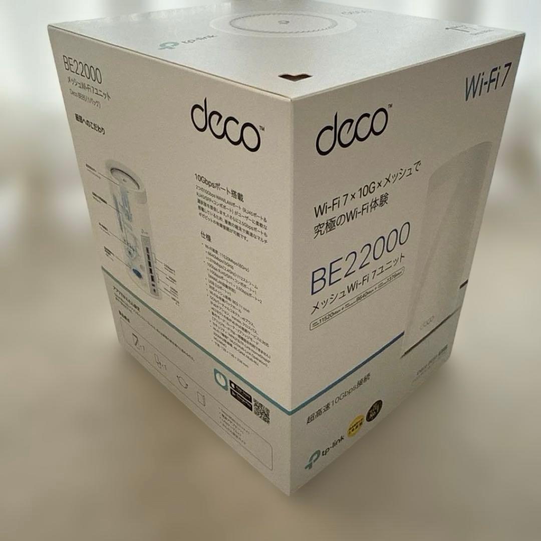 TP-Link DecoBE85 トライバンドメッシュWi-Fi 7ユニット美品