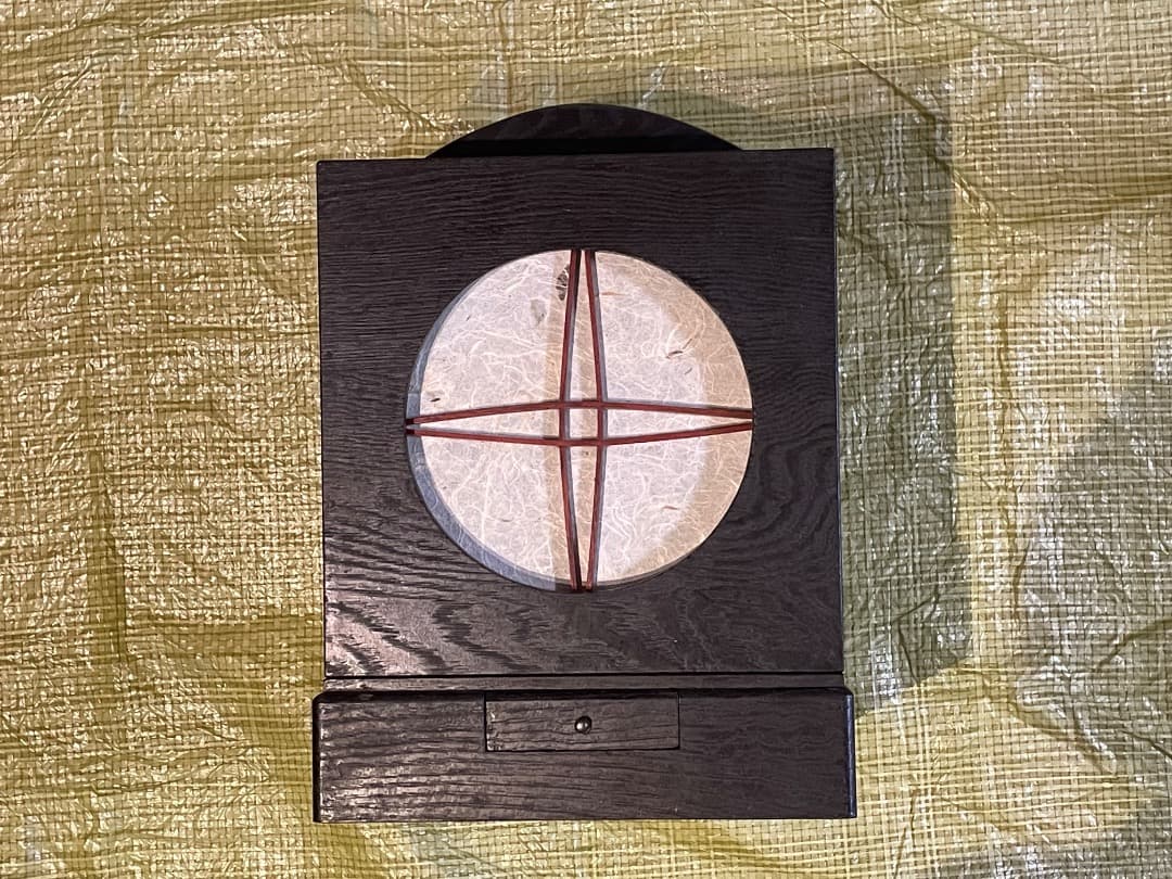 有明行灯　古民具 骨董　行燈　行灯　和紙と蝋燭のおまけ付き