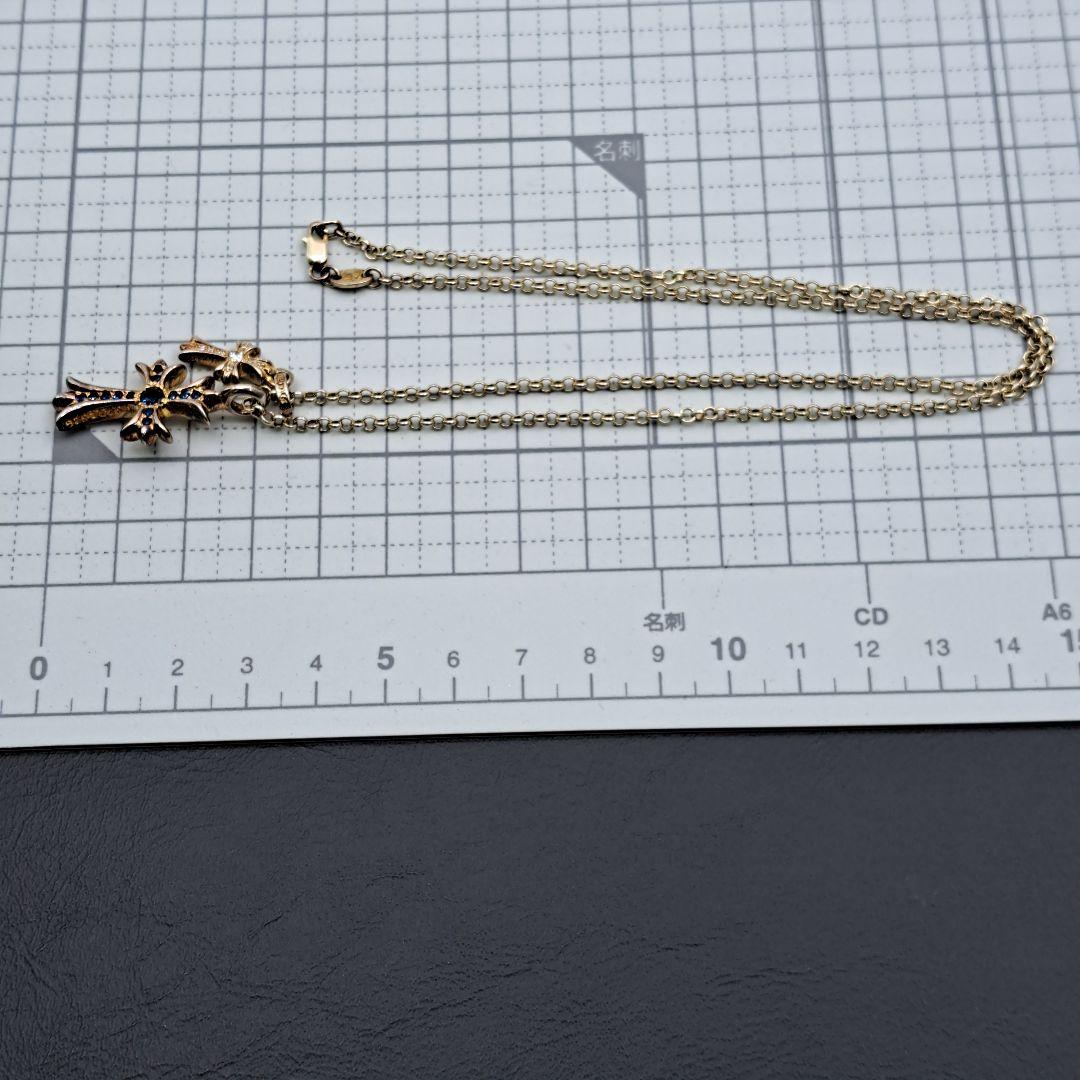 ネックレス　ダブルフェイス　ダブルクロス　925　SV