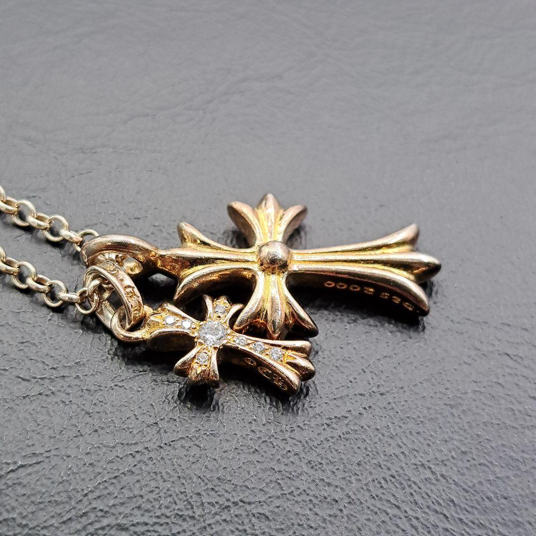 ネックレス　ダブルフェイス　ダブルクロス　925　SV