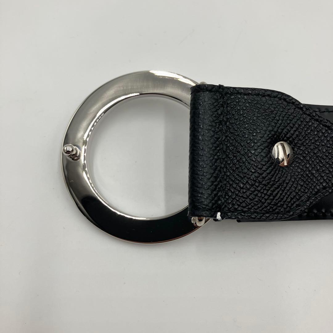 箱付き極美品✨ブルガリ ベルト サークルロゴ ビーゼロワン レザー ブラック