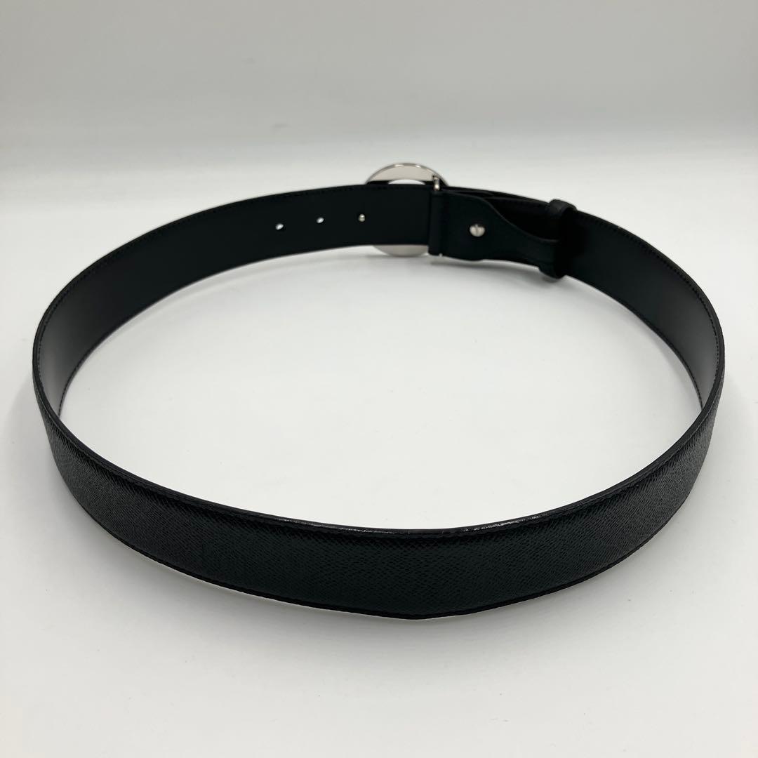 箱付き極美品✨ブルガリ ベルト サークルロゴ ビーゼロワン レザー ブラック