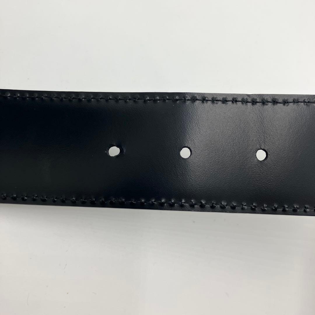 箱付き極美品✨ブルガリ ベルト サークルロゴ ビーゼロワン レザー ブラック