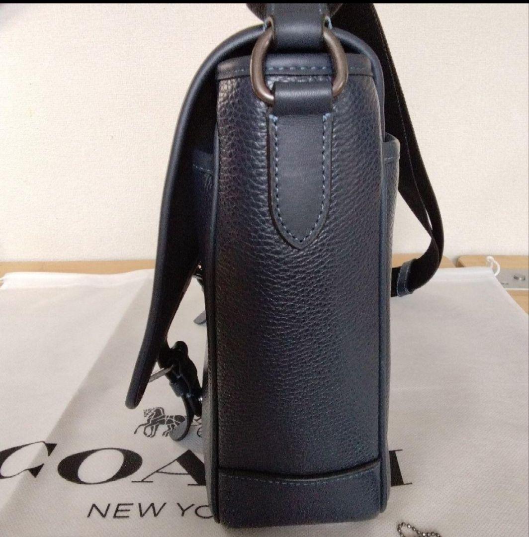 COACH ネイビー メッセンジャーバッグ　ショルダーバッグ