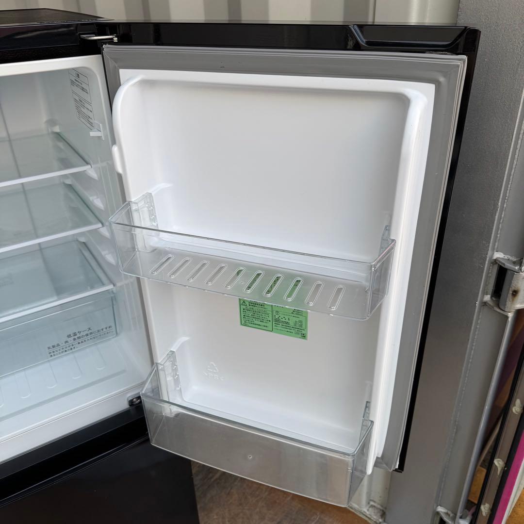 C7612★2021年製★ハイセンス　冷蔵庫　ブラック黒　一人暮らし　自動霜取り