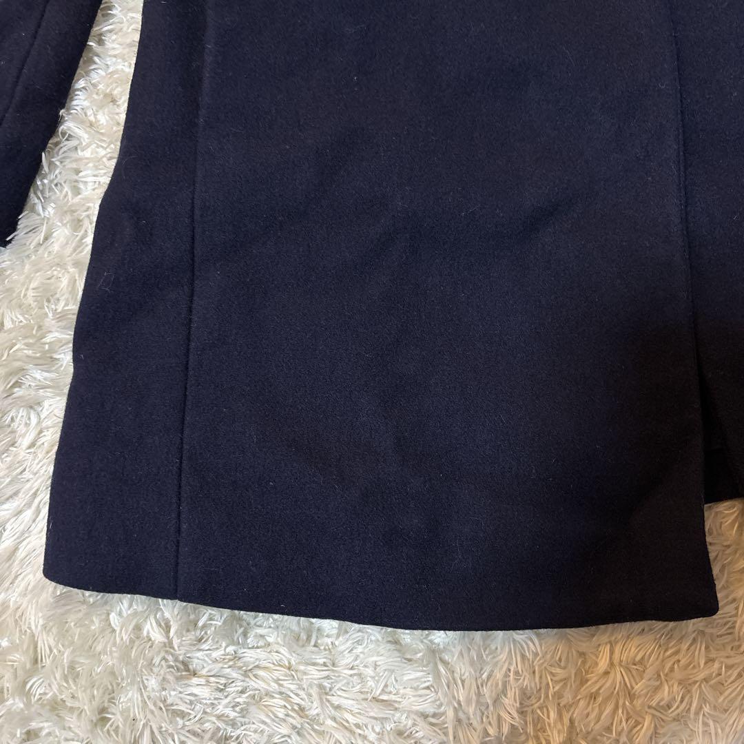 EMPORIO ARMANI ネイビー カシミア混　ウールコート 8A 130