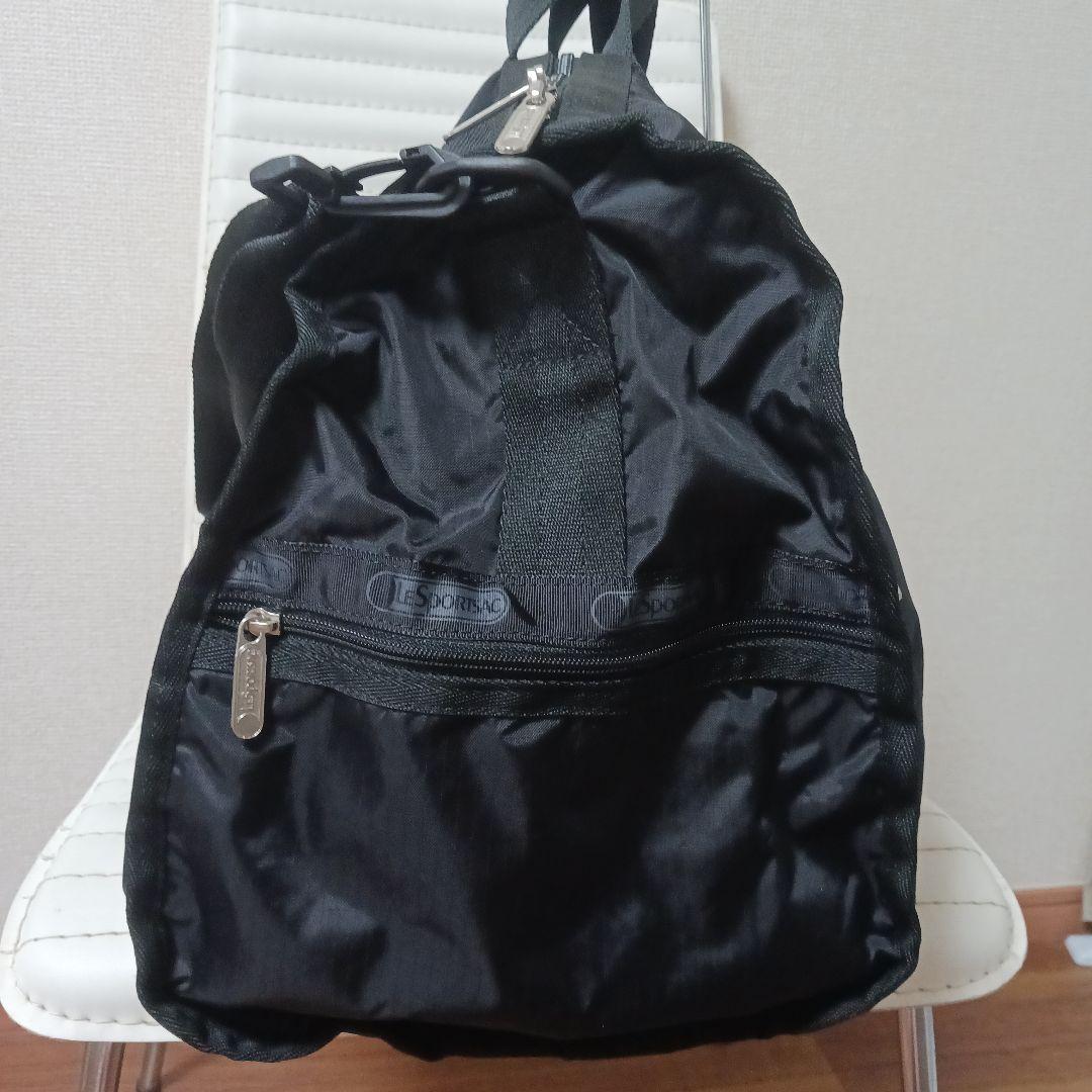 2383　レスポートサック　ボストンバッグ　黒　極美品　大容量