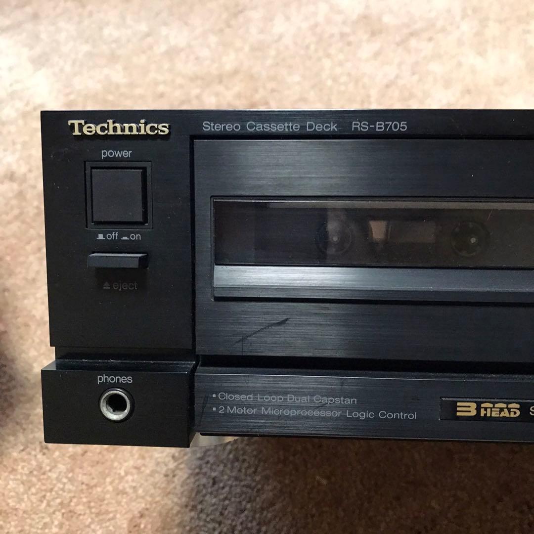 Technics RS-B705 カセットデッキ 説明書付き