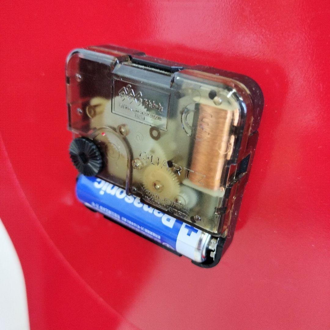 北欧IKEA PS 1995 鍵穴型 掛時計 置時計 収納有赤レッド