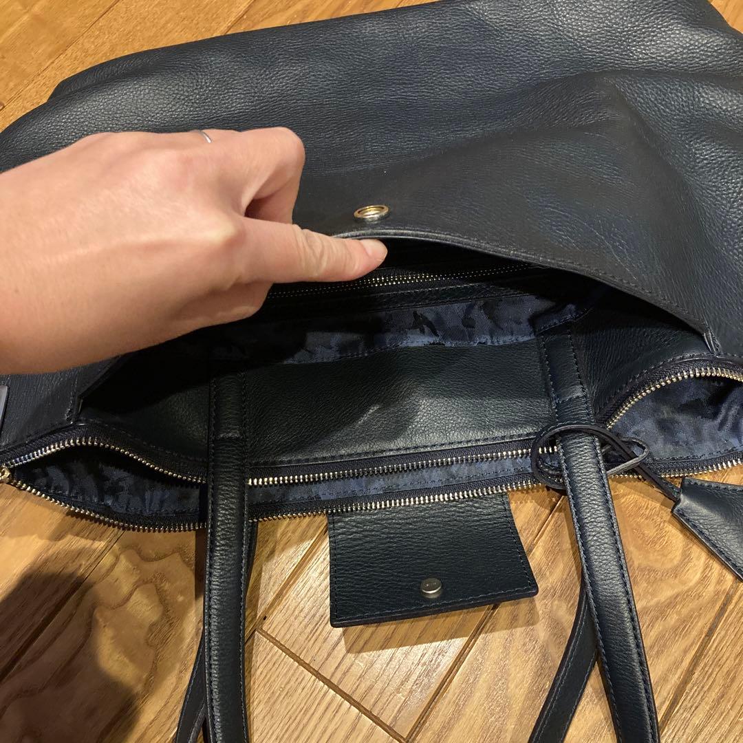 美品 aniary アニアリA4 トートバッグ 本革 肩掛け