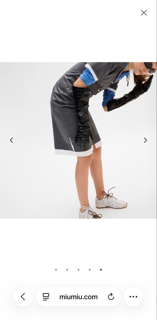 New Balance x Miu Miu 530 SL レザースニーカー 43